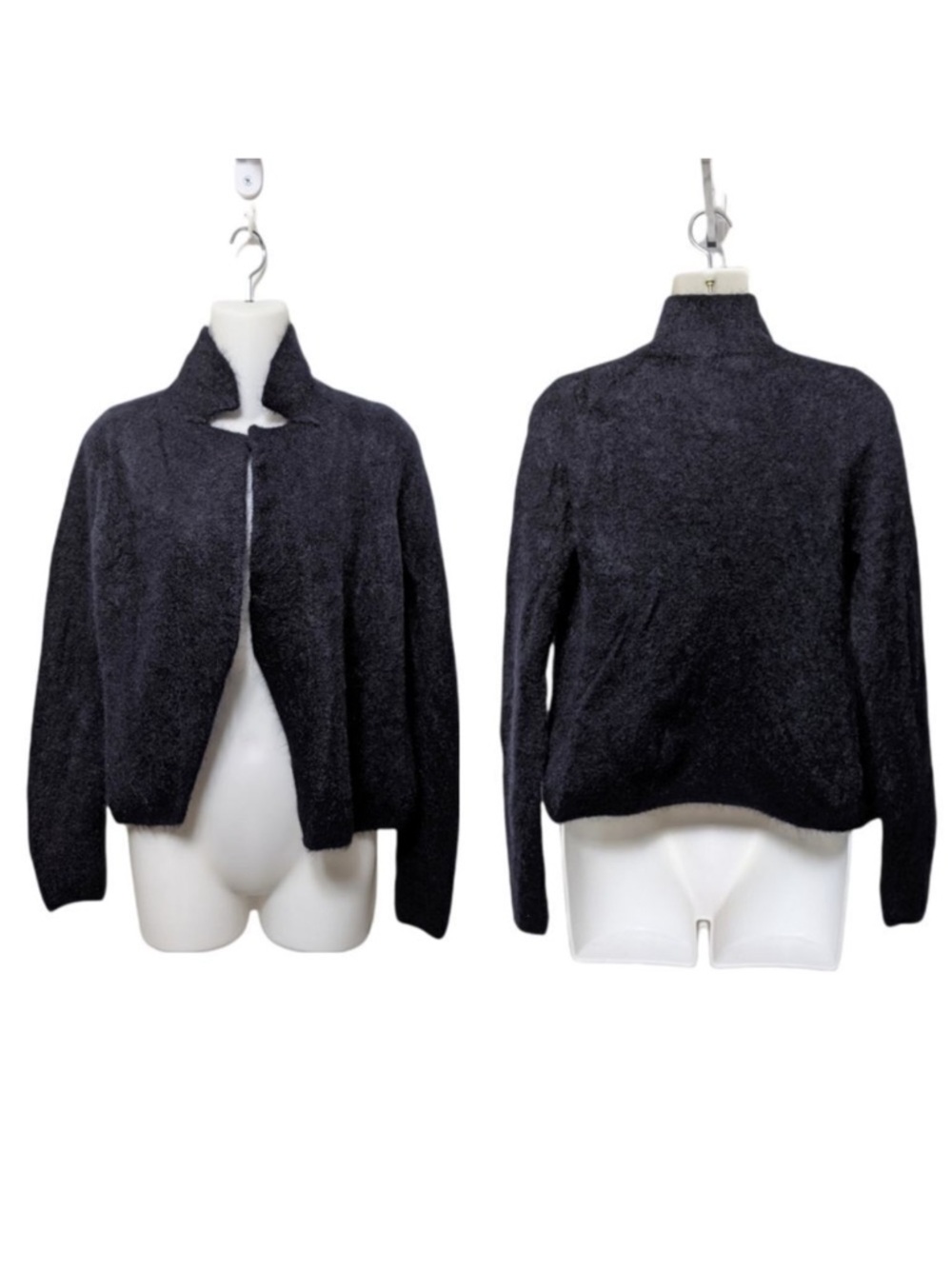 NO MAN'S LAND Open Front Wool Mohair Cardigan S